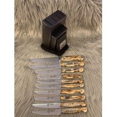 Geyik Boynuzu Saplı 10lu Mutfak Seti